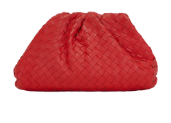 The Pouch Intrecciato Clutch, Leather, Red, B08920066D, DB, 2*